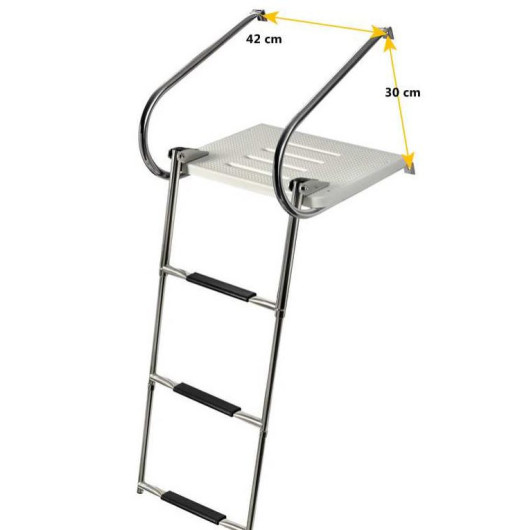 Plateforme Polyamide Osculati | Plateforme & Delphinière | accessoire de confort en bateau | dimensions