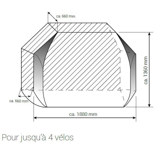 HINDERMANN Housse de porte-vélos