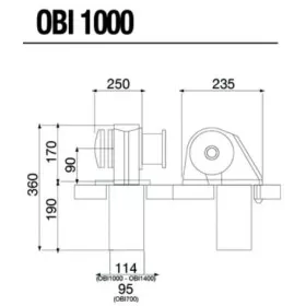 Guindeau électrique horizontal Obi 1000 Italwinch 1500W avec poupée