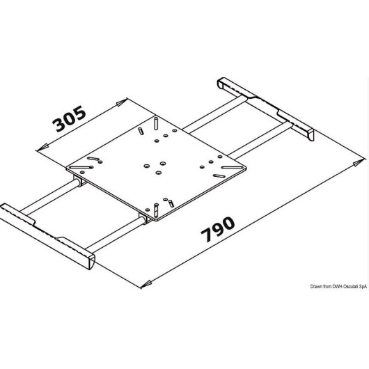 OSCULATI Kit extension pied de table