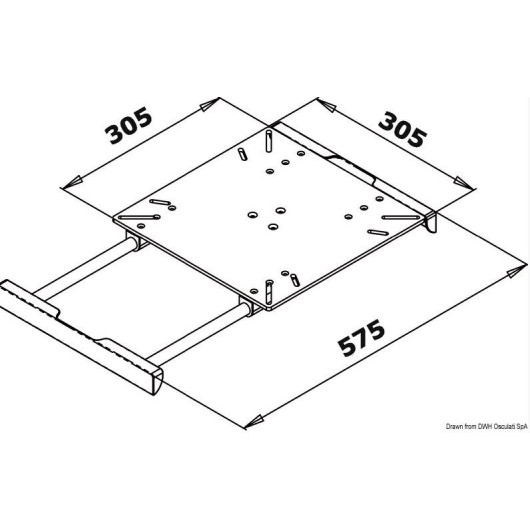 OSCULATI Kit extension pied de table