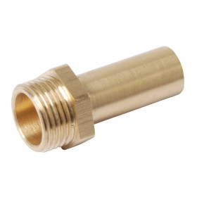 Raccord droit laiton PER ø12 mm mâle | Filetage mâle 3/8" ou 1/2" pour circuit d’eau embarqué