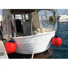 Pare-battage Ocean Série R rouge/noir | Pare-battage renforcé pour un bateau à voile ou moteur