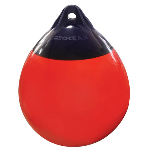 Pare-battage Ocean Série R rouge/noir | Pare-battage renforcé pour un bateau à voile ou moteur