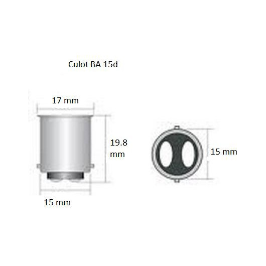 DIXPLAY Ampoule à LED culot BA 15d