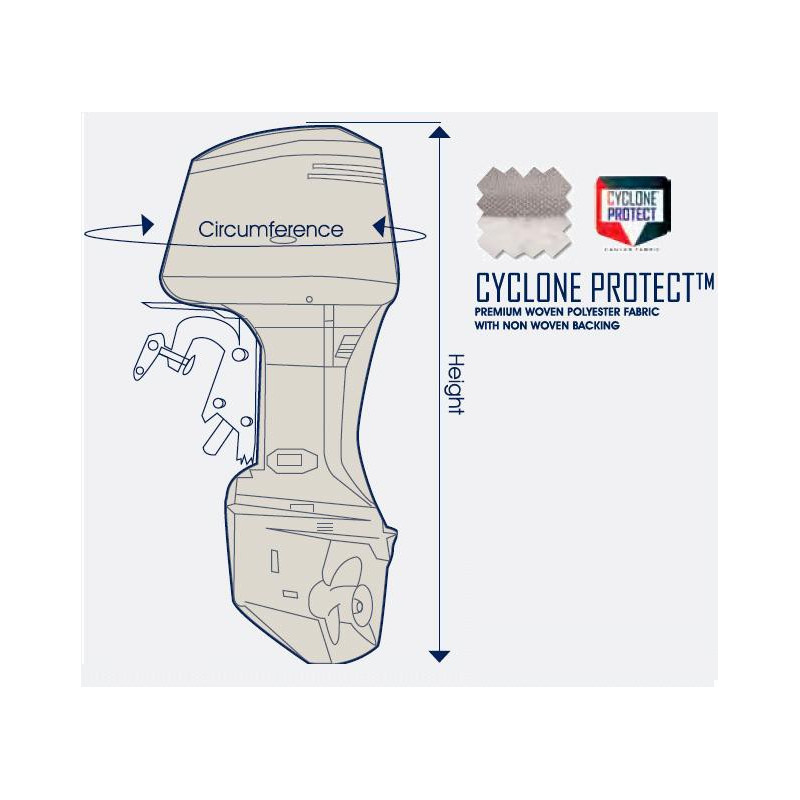 Housse De Protection Anti-enroulement Pour Moteur Hors-bord - Acier Inox, Taille Multi