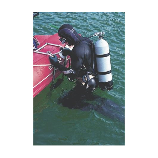 Echelle de bain immergée pour votre pneumatique Nuova Rade | Passerelle & rampe | plongée sous marine