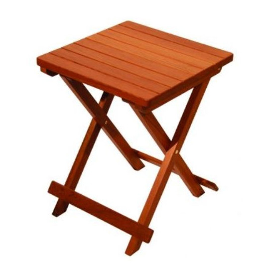 Tabouret/table teck pour bateau Biarritz ARC MARINE - H2R Equipements