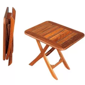 Table en teck Belle-Île Arc Marine - mobilier extérieur pour bateau et fourgon