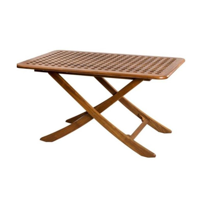 ARC MARINE Table pliante en teck avec plateau ajouré 3020 seulement 479,95 € | SVB