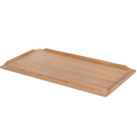 Dessus De Table En Teck Verni Brillant - Forme Tonneau, 19,7 X 27,5 Pouces