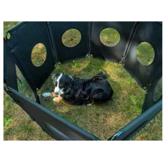 Enclos pour chien CAMP4 - enclos amovible pour chien au camping ...