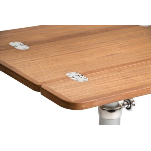 Plateau de table sans bordures Arc Marine - mobilier en teck pour cockpit bateau
