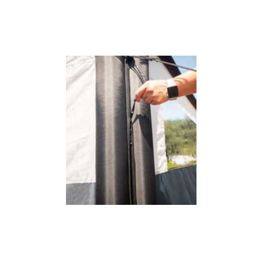 Helgoland Air REIMO - pare-vent gonflable avec fermeture à glissière pour le camping en plein air.