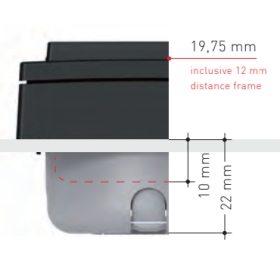 Entretoise triple 12 mm série 20000 INPROJAL pour la pose des interrupteurs 12V à bord de votre camping-car ou fourgon aménagé.