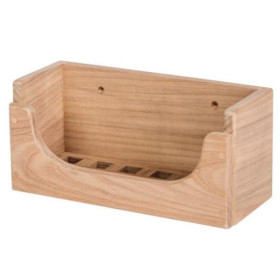Panier de douche en teck Arc Marine - support produit de toilette bateau - dessus