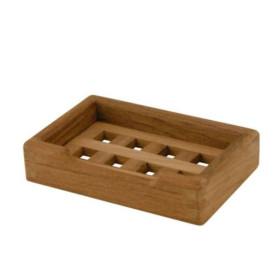 ARC Porte savon caillebotis teck fixation paroi salle de bain bateau & camping-car - H2R Equipements