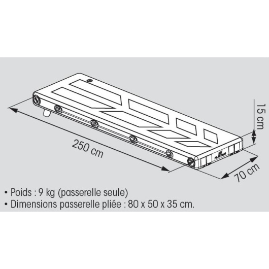 PLASTIMO Passerelle gonflable