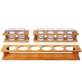 Support en teck pour verres ARC Marine - rangement mural pour cuisine bateau, van