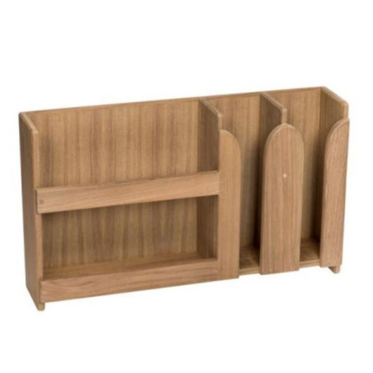 ARC Vaisselier mural teck pour assiettes en bateau & camping-car - H2R Equipements