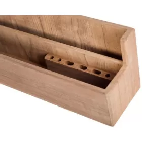 Porte-instruments de navigation en teck ARC Marine - organiseur mural pour table à carte de bateau