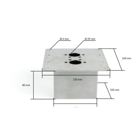 AUTOTERM Support de montage plancher 4D