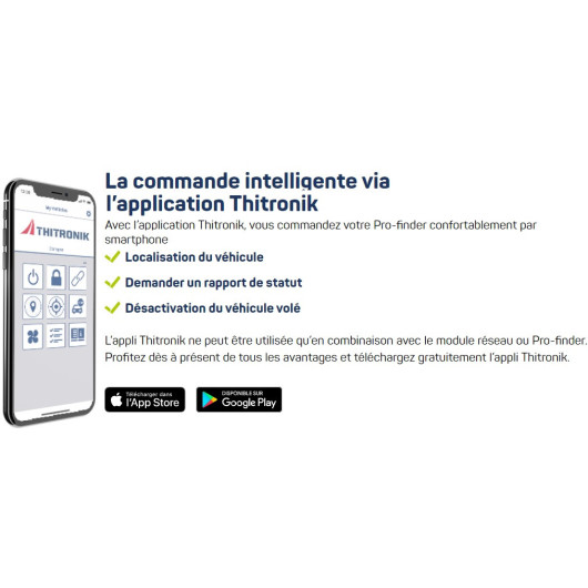 THITRONIK Pro-finder suivi GPS d'alarme de camping-car & fourgon, van aménagé - H2R Equipements