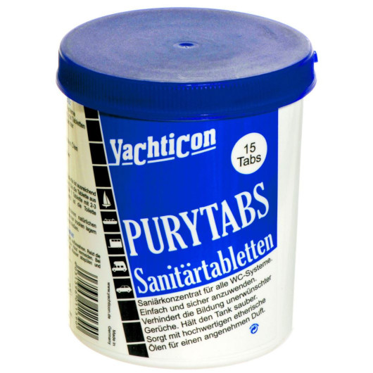 YACHTICON Pury Tabs pastille anti-odeurs réservoir eaux usées pour bateau - H2R Equipements