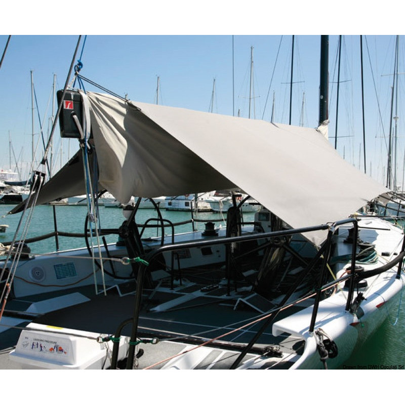 Taud de soleil pour cockpit sur bôme OCEANSOUTH de bateau voilier - H2R ...
