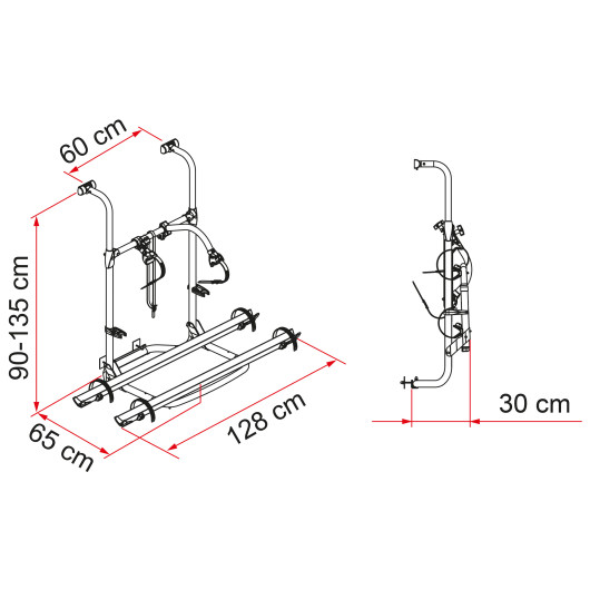 Carry Bike Pro HYMER DETHLEFFS FIAMMA - porte-vélos pour camping-car HYMER & DETHLEFFS