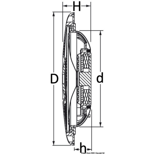 OSCULATI Haut-parleur extra-plat 4" - 20 W étanche pour bateau - H2R Equipements