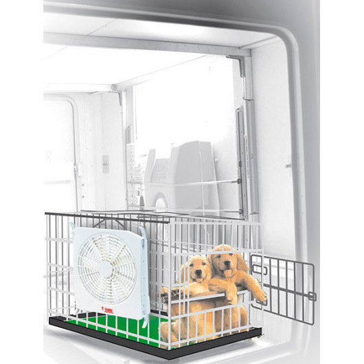 Turbo Kit Fiamma | Ventilateur 12V pour lanterneau camping-car, fourgon et caravane | sur caisse à chien