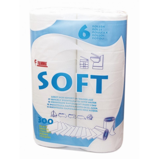 Soft 6 FIAMMA - papier toilette hygiénique spécial WC chimique en bateau, camping-car & van