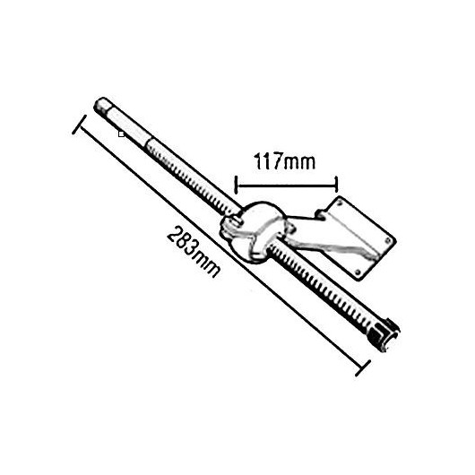ULTRAFLEX S61 Etrier 11,7 cm avec rotule câble de direction bateau moteur.