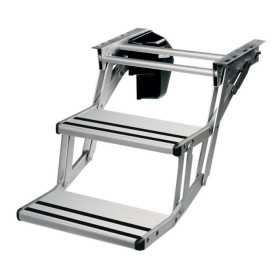 Marchepied camping-car, fourgon et caravane, marchepied électrique 12v et manuel - H2R Equipements