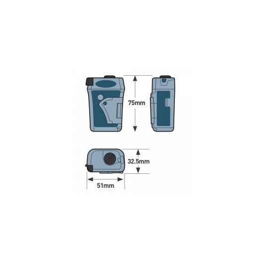 Balise PLB Ocean Signal RescueMe PLB1 | Balise personnelle simple sans (RLS) | Dimensions