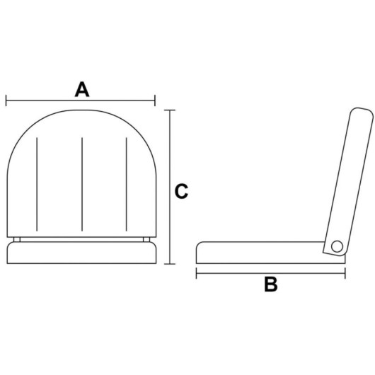 TREM Siège pilotage pour bateau à moteur Admiral Plus - H2R Equipements
