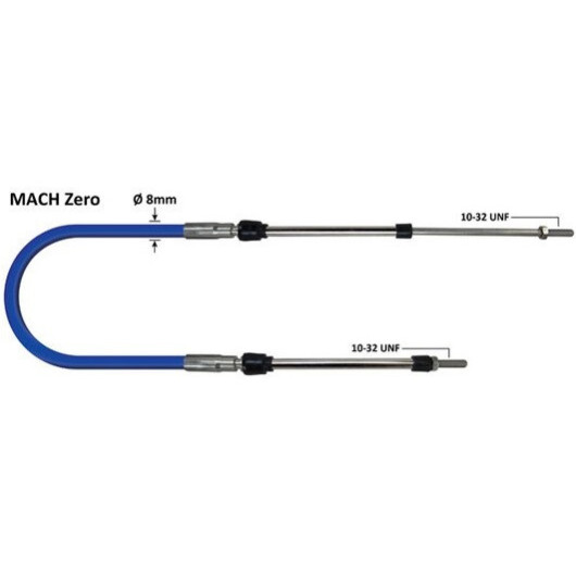 ULTRAFLEX MachZero 10-32UNF câble commande moteur bateau.