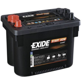 EXIDE Start AGM 50Ah – 800A batterie démarrage et guindeau du bateau.