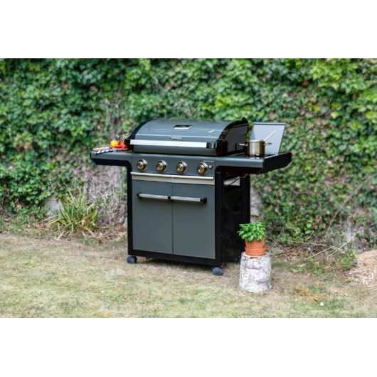 Premium 4 S CAMPINGAZ - Barbecue à gaz sur roulettes plancha/grille pour terrasse & caravane - H2R Equipements