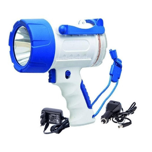 Projecteur à main pour bateau Euromarine LED 300lm IP67 charge 12/230V | Lampe torche et lanterne
