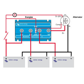 Répartiteur VICTRON  ArgoDiode 100 A - répartiteur 3 batteries pour fourgon, camping-car et bateau