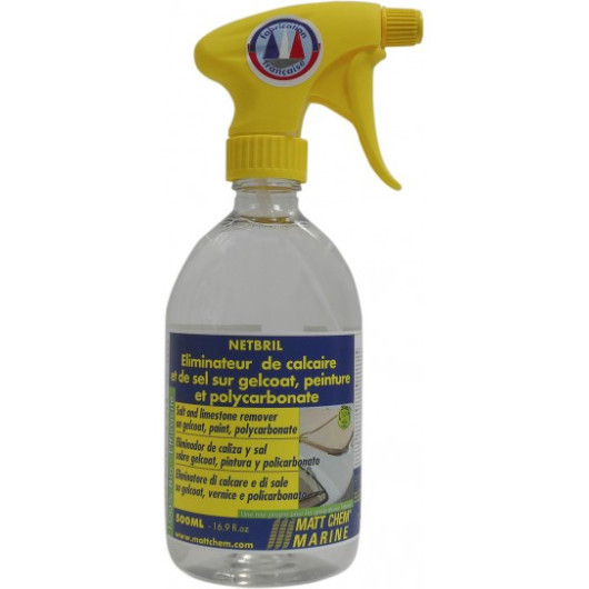 Eliminateur de calcaire et sel gelcoat MATT CHEM Netbril - entretien bateau