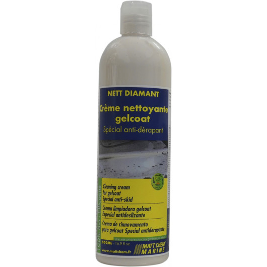 Crème nettoyante à récurer le gelcoat MATT CHEM Nett Diamant - entretien du bateau - H2R Equipements