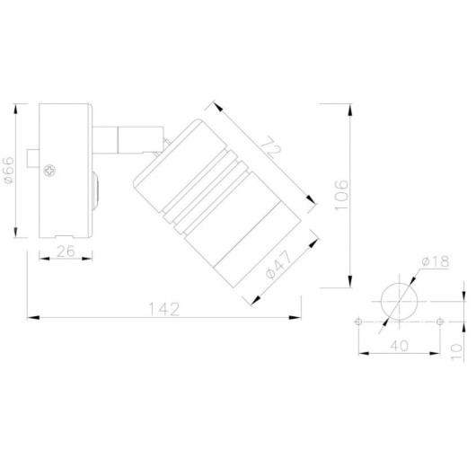 Applique avec prise USB - TREM - Eclairage intérieur