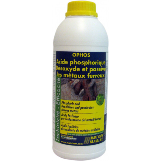 Acide phosphorique désoxyde métaux de bateau MATT CHEM Ophos - H2R Equipements