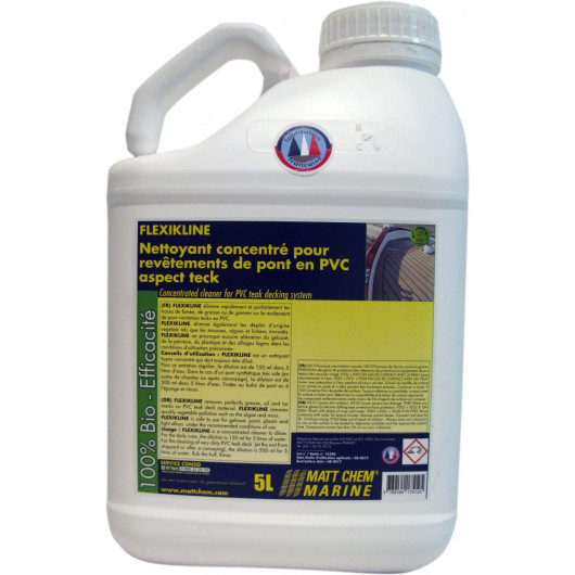 Nettoyant revêtement pont de bateau PVC aspect teck MATT CHEM Flexikline - H2R Equipements