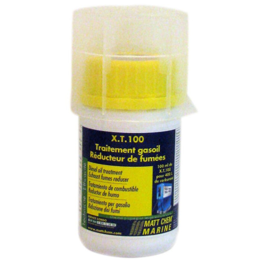 Traitement additif fuel gasoil réducteur de fumées MATT CHEM X.T.100  - entretien moteur de bateau - H2R Equipements