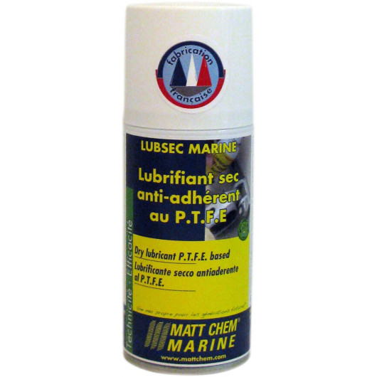 Lubrifiant sec anti-adhérent PTFE MATT CHEM Lubsec Marine - entretien du bateau - H2R Equipements