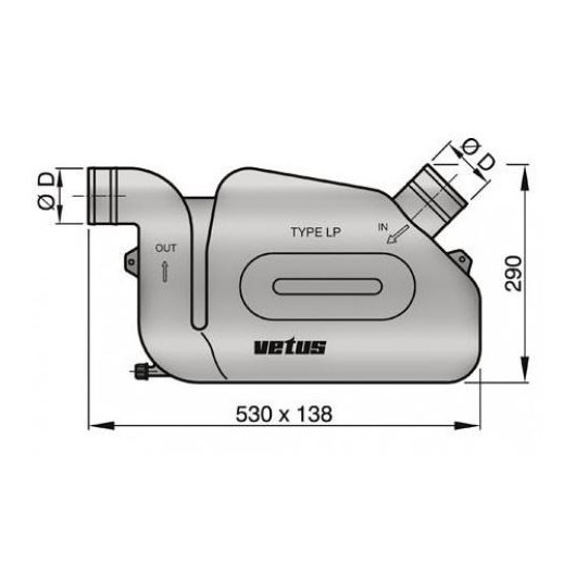 VETUS Waterlock LP 33 à 121 CV